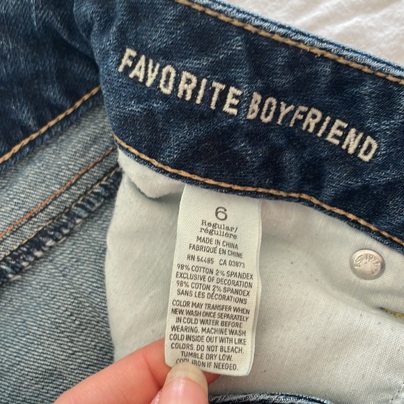 Vintage American Eagle Jeans 98% cotton! Size 6 Regular - Picture 4 of 6